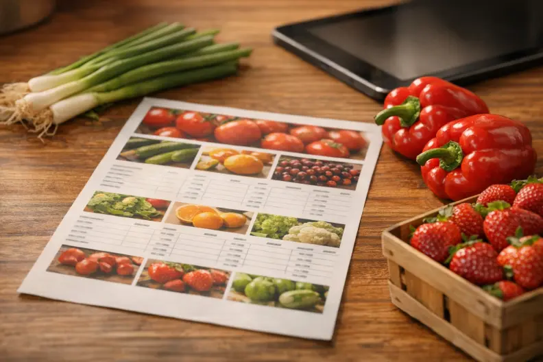 Weekly specials and sales sheets for produce pricing